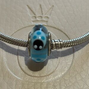 Pandora Blue Ladybug Murano glass charm